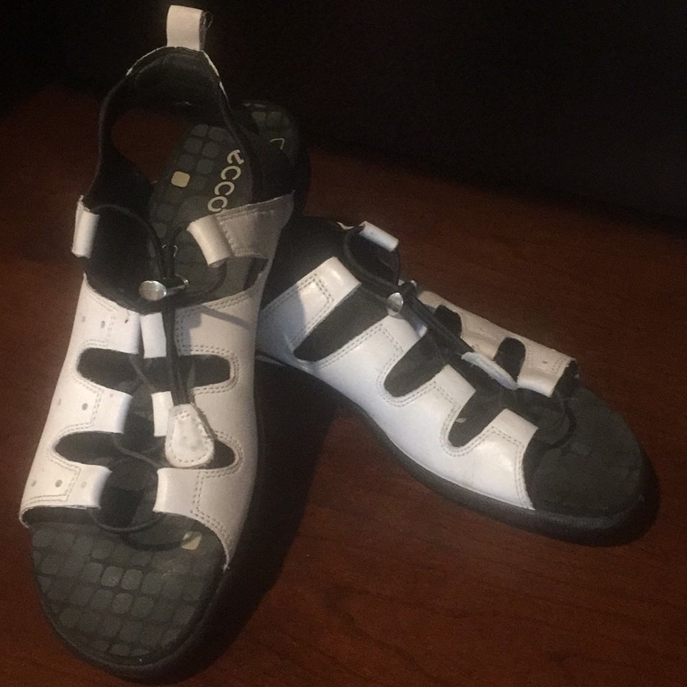 Ecco slip on sandal w adjustable width size 41